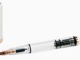 a close up of a fountain pen and a pen with a pen tip