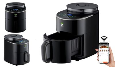 Friteuse à air chaud 4,5 L, 3-en-1, avec appli, écran tactil…