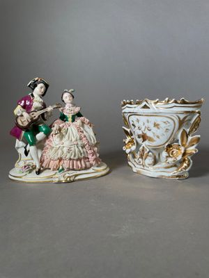 ANCIENNE POUPEE MIGNONETTE Porcelaine Yeux Dormeur 16 Cm Antique Doll EUR 49,99 - FR