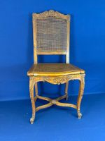 Chaise en bois anturel mouluré et sculpté assise et dossier … (photo 2)