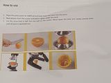 recipe book with instructions on how to make orange juice in a blender