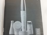 packaging of braun facial care products on a white surface