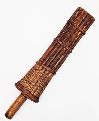 THAILANDE Machette pha en fer et bois. Avec son fourreau.
