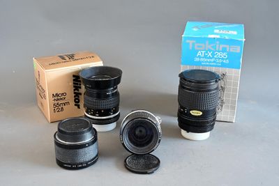 Lot d'objectifs: Micro-Nikkor 55mm f/2. - Photo 1