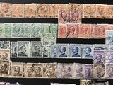 a large collection of stamps and stamps from around the world