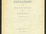 an old book with the title of a catalogue on it