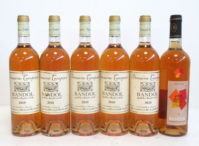 Lot de 6 blles comprenant : - 1 Blle BANDOL rosé mise Domain… - Photo 1