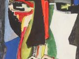 une image représentant un tableau représentant le visage d'un homme sur fond blanc