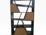 a close up of a book shelf with books on top of it