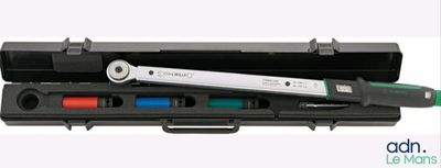 a tool in the case that is open and ready to be used