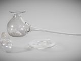 an image of a glass vase with a broken handle