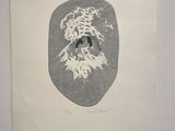 le dessin d'un homme barbu sur une feuille de papier