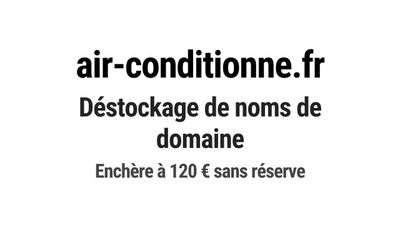 Nom de domaine air-conditionne.