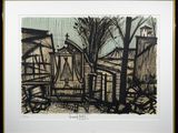an image of a black and white drawing of a building
