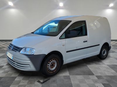 a picture of a white van parked in a room