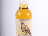 a close up of a bottle of highland pride whisky on a white background