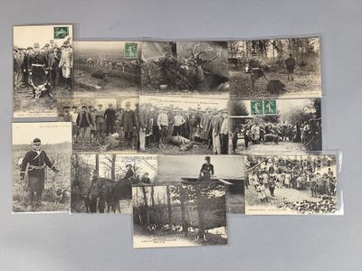 plusieurs vieilles photographies en noir et blanc représentant des personnes et des animaux dans un champ