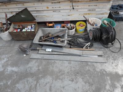 a lot of tools that are sitting on the ground