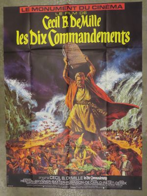 the poster for the movie ' s release of the film, ' les dix commandments '