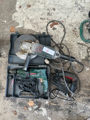 a box of tools that is sitting on the ground