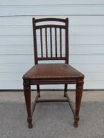 Chaise en bois, dossier à barreaux verticaux et une assise e… (photo 3)