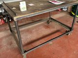 an image of a work table in a garage