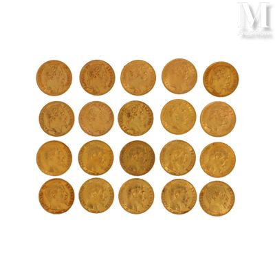 an image of a number of gold coins on a white surface