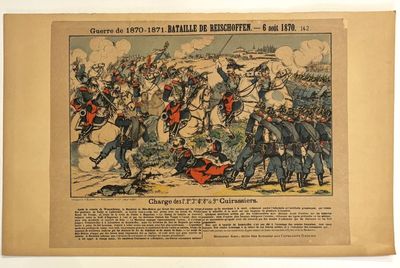 an old print of the battle between the british and french forces