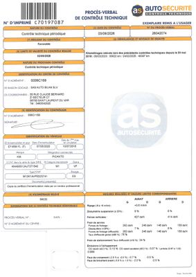 a close up of a document with a picture of a car on it