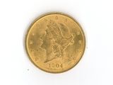 an image of a gold coin on a white surface
