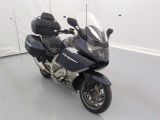 a motorcycle that is parked in a room