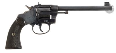 a close up of a revolver on a white background