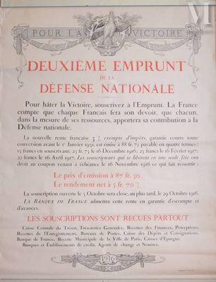poster of a french military document with a picture of a horse