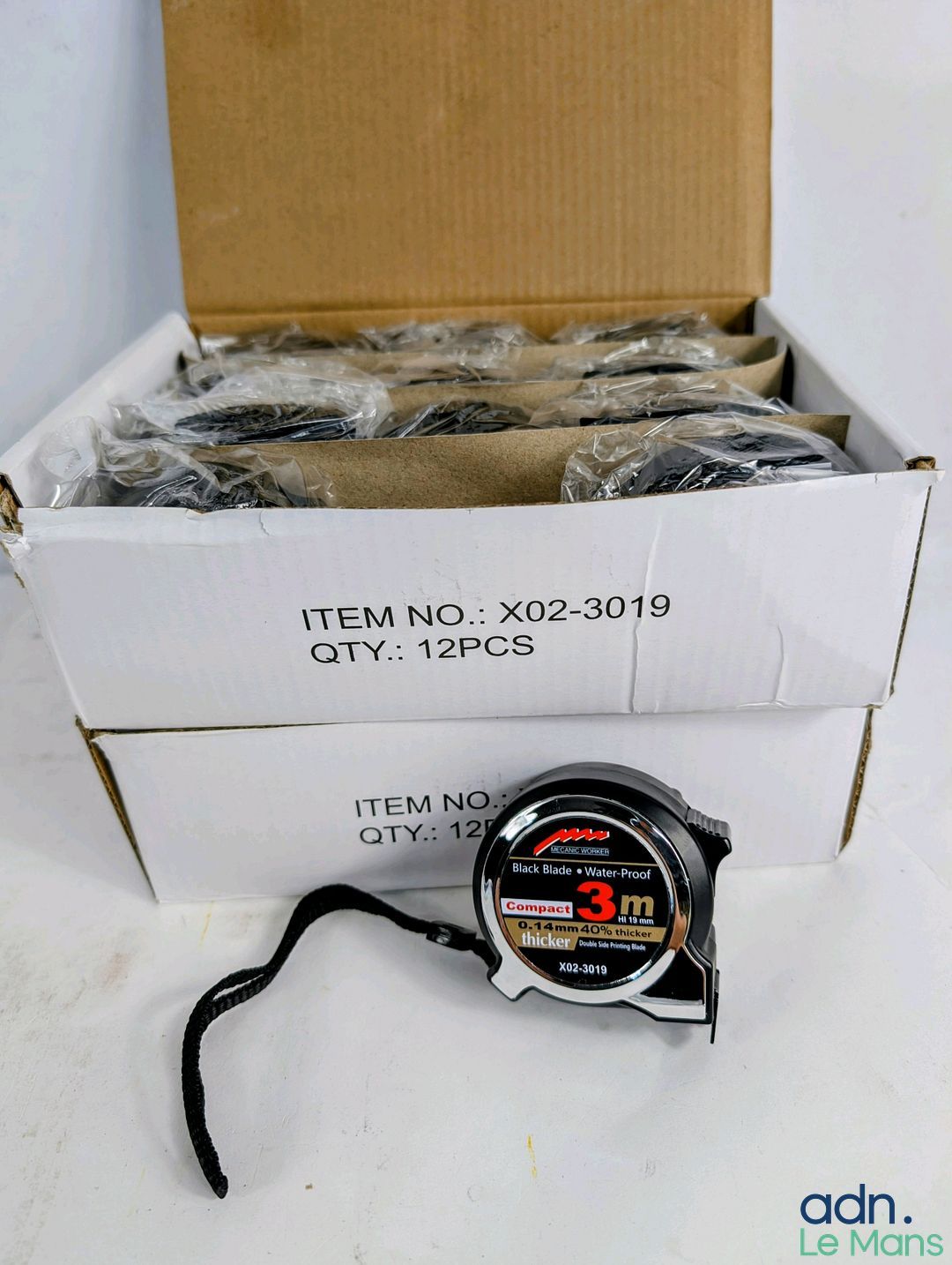 Lot de 24 mètres à ruban compacts de 3 m de la marque MECANI…