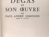 the cover of the book degas et son cuvre by paul andrie lemonse