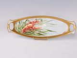 an image of a tray with a lobster painted on it