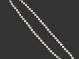 a cultured pearl and diamond necklace