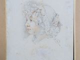 portrait of a woman in a bonnet by an unknown artist