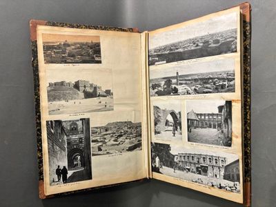 Important album de photos de voyages 41 x 26,5 cm