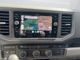 a car dashboard with a gps device in it