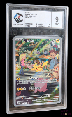 a picture of a pokemon card in a plastic case