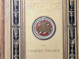 la couverture d'un livre ornée d'une bordure dorée et noire