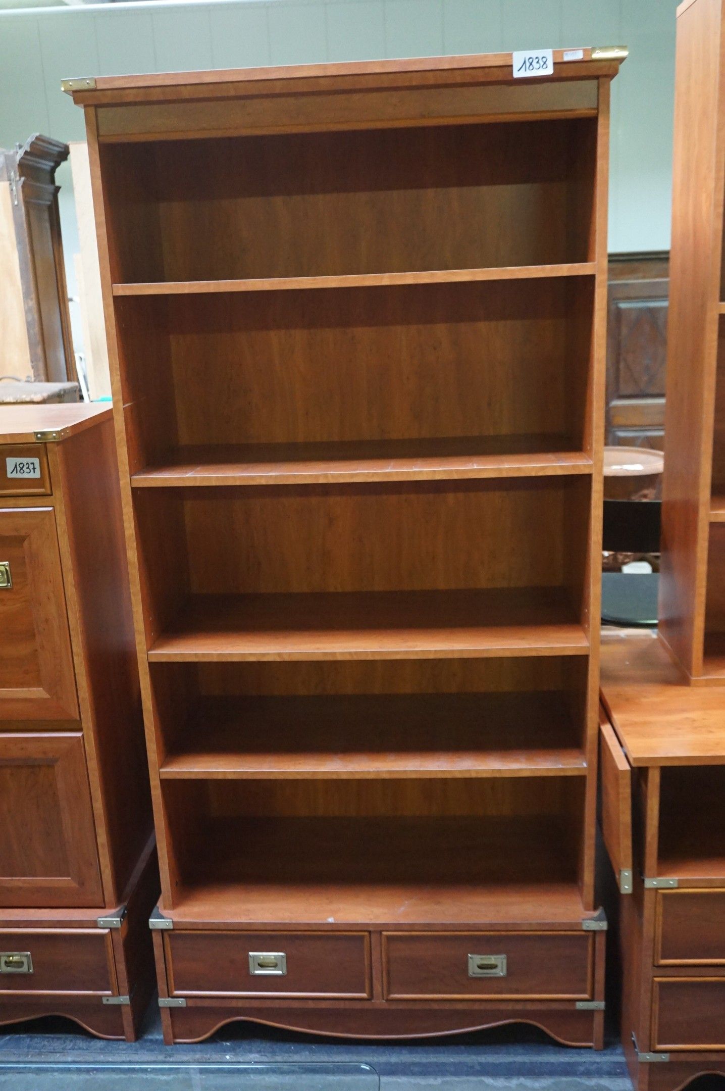 GAUTIER - Bibliothèque française de style marin - 2 tiroirs …