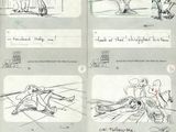 sketches of a man riding a motorcycle on a city street