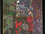 an image of a picture of a painting with different colors and patterns