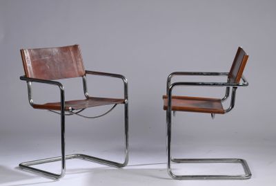 paire de fauteuils en chrome et cuir signés Marcel Marcel Marcel Marcel Marcel Marcel Marcel Marcel Marcel Marcel Marcel Marcel Marcel Marcel