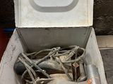 a white box with a bunch of wires inside of it