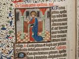 an open book with a picture of a man and a woman on it