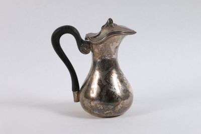 PARIS 1788. Pichet couvert en argent 950 ‰, panse gravée des armoiries - Photo 1