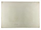 a close up of a piece of metal with a white background